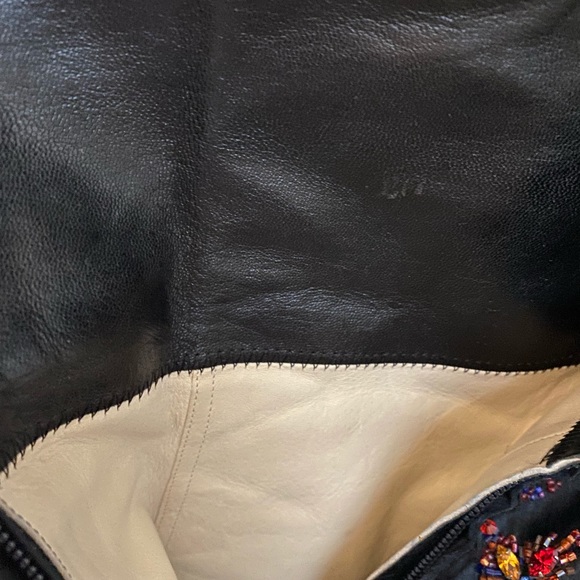 FENDI black pony boots with incredible beading - Picture 12 of 12